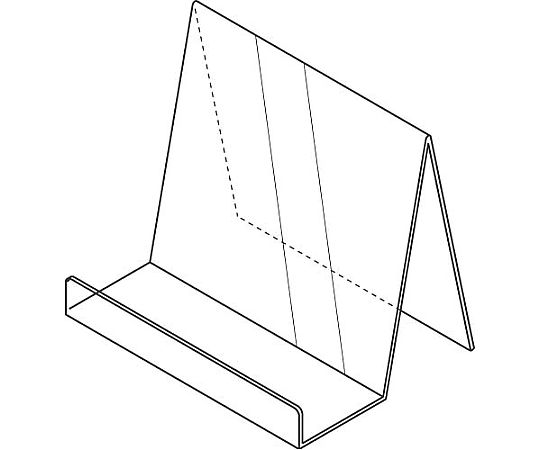 鈴木プラスチックス ブックスタンド 文芸書用 5個入 00-01-12050 1パック(ご注文単位1パック)【直送品】