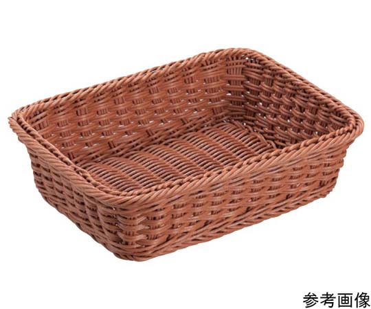プリート プリートPP角型バスケット(ブラウン)150×110×50mm(15型) DS100-15-BR 1個(ご注文単位1個)【直送品】
