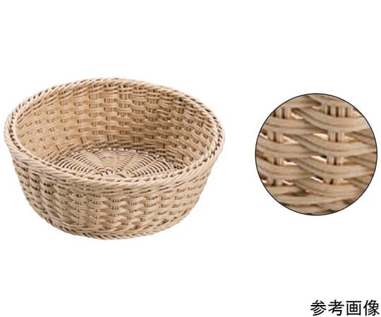 プリート プリートPP丸型バスケット(ナチュラル)φ240×100mm(24型) DS106-24-NA 1個(ご注文単位1個)【直送品】