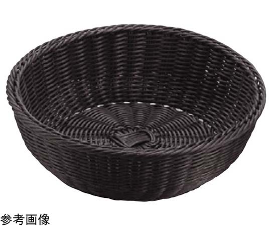 プリート プリートPP丸型バスケット(ブラック)φ210×80mm(21型) DS106-21-BK 1個（ご注文単位1個）【直送品】