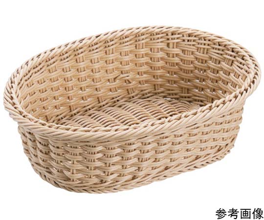 プリート プリートPP小判型バスケット(ナチュラル)300×220×95mm(30型) DS105-30-NA 1個（ご注文単位1個）【直送品】