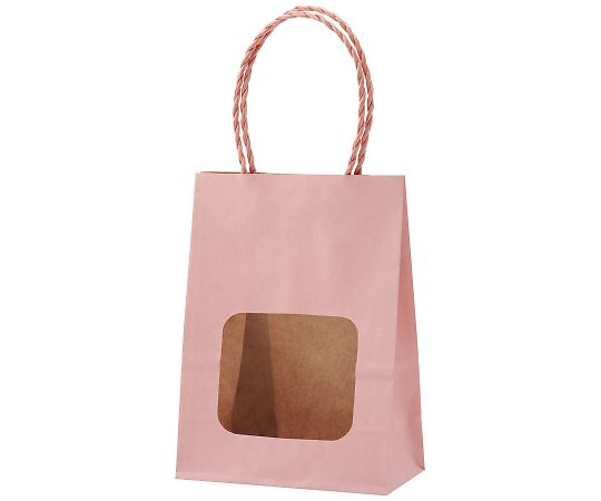 アズワン ウィンドウミニバッグ ピンク 110×60×150mm 1箱(25枚×4包入) XZT65218 1箱(ご注文単位1箱)【直送品】