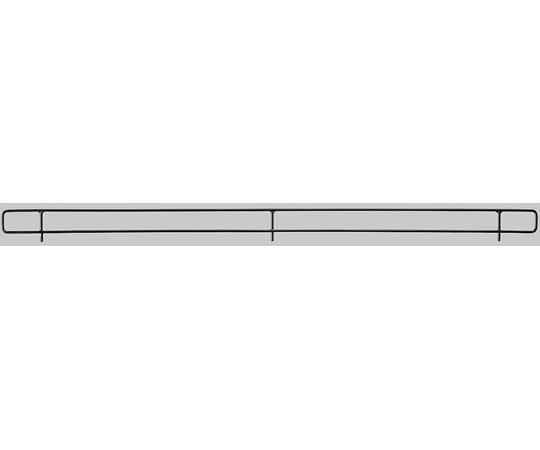 アズワン フォールディングスリット什器中間棚専用 欄干 間口90cm用 2本入 61-778-3-2 1セット（ご注文単位1セット）【直送品】