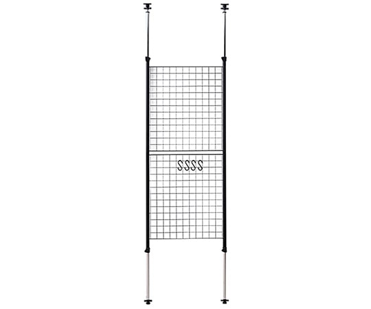 山善(YAMAZEN) 突っ張りパーテーション 60cm マットブラック SP-60(MBK) 1台(ご注文単位1台)【直送品】