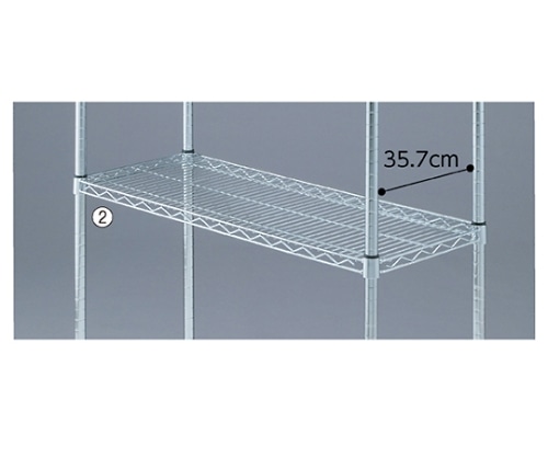 ストア・エキスプレス ワイヤーラック スチール棚 D35cmタイプ W90.7cm 61-64-7-2 1枚（ご注文単位1枚）【直送品】