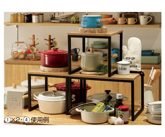 アズワン スチール製コの字ディスプレイ W45cm ラスティック 61-798-83-7 1個(ご注文単位1個)【直送品】