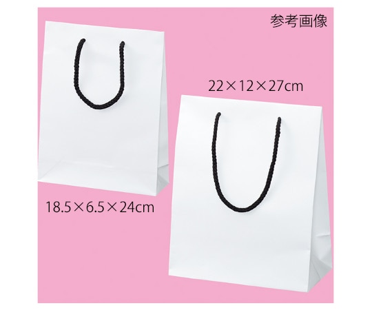 アズワン マット貼り紙袋 白 18.5×6.5×24cm 50枚 61-781-95-9 1箱（ご注文単位1箱）【直送品】