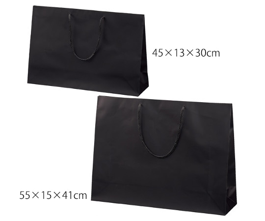 アズワン マット貼り紙袋 黒 55×15×41cm 50枚 61-781-96-14 1箱(ご注文単位1箱)【直送品】