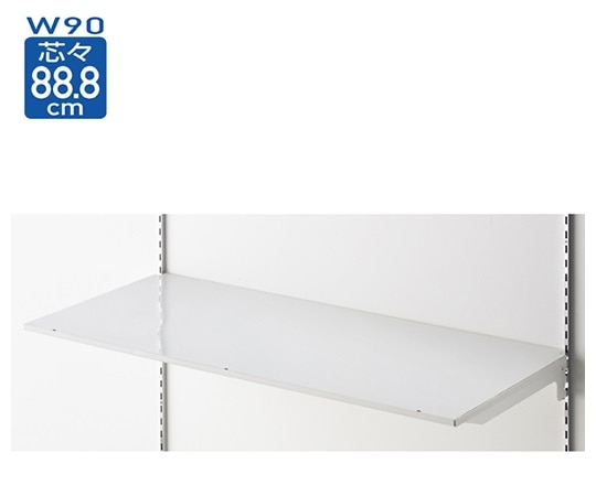 ストア・エキスプレス BR 薄型スチール棚 W90cmタイプ 棚のみ ホワイト D35cm 61-423-34-4 1枚（ご注文単位1枚）【直送品】