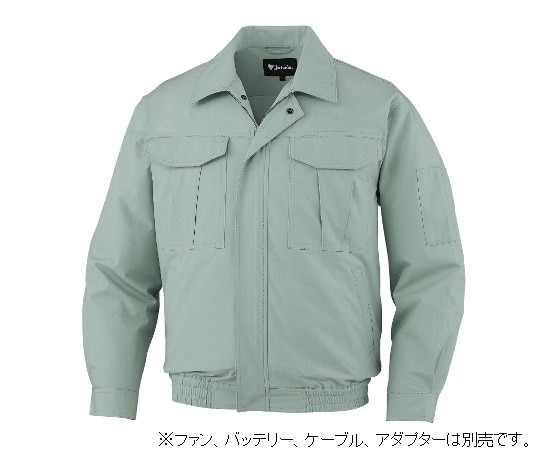 自重堂 空調服長袖ブルゾン アースグリーン M 87020-039-M 1枚(ご注文単位1枚)【直送品】