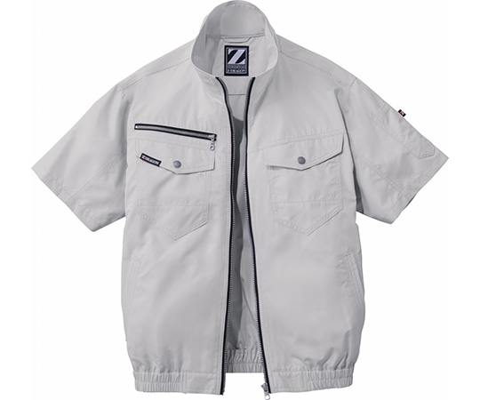 自重堂 空調服半袖ブルゾン シルバー LL 74090 1枚(ご注文単位1枚)【直送品】