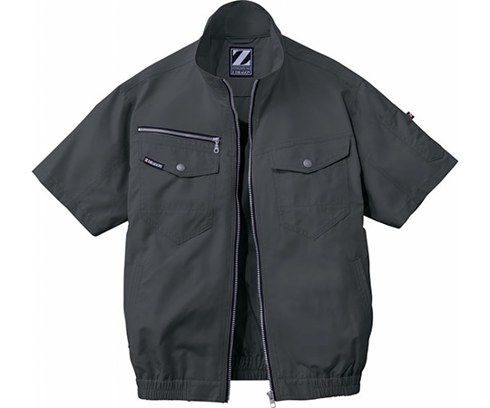 自重堂 空調服半袖ブルゾン シックブラック 5L 74090 1枚(ご注文単位1枚)【直送品】