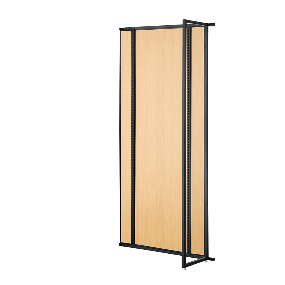 ストア・エキスプレス UR壁面タイプ W90×H210cm【 連結】【 ブラック枠×エクリュ柄パネル】 61-14-8-2 1台(ご注文単位1台)【直送品】
