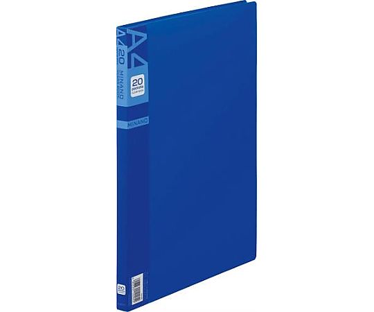 アズワン A4/S型 クリアーブック(20枚/青) EA762CC-67 1冊(ご注文単位1冊)【直送品】