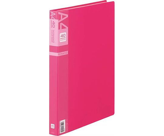アズワン A4/S型 クリアーブック(40枚/赤) EA762CC-71 1冊(ご注文単位1冊)【直送品】
