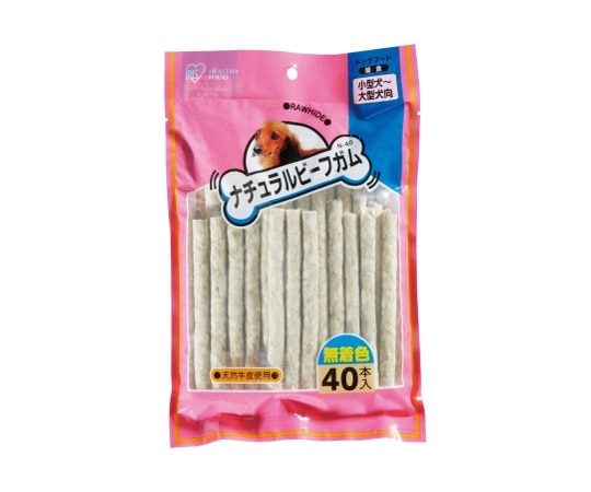 アイリスオーヤマ ナチュラルビーフガム 40本入 N-40 1袋(ご注文単位1袋)【直送品】