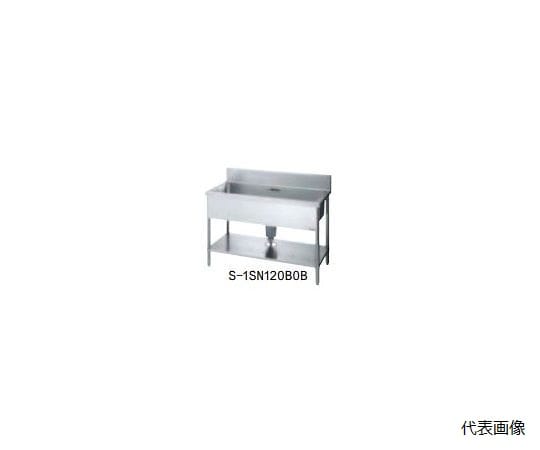 LIXIL(sunwave) 一槽流し台 S-1SN型 バックガード付き 120×80cm S-1SN120C-0B80 1個(ご注文単位1個)【直送品】