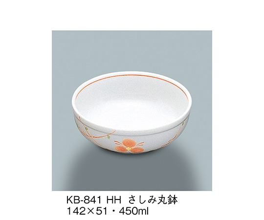 三信化工 さしみ丸鉢 初花 KB-841_HH 1個(ご注文単位1個)【直送品】