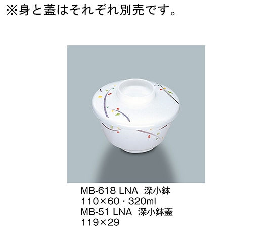 三信化工 深小鉢 ルナデコール MB-618_LNA 1個（ご注文単位1個）【直送品】