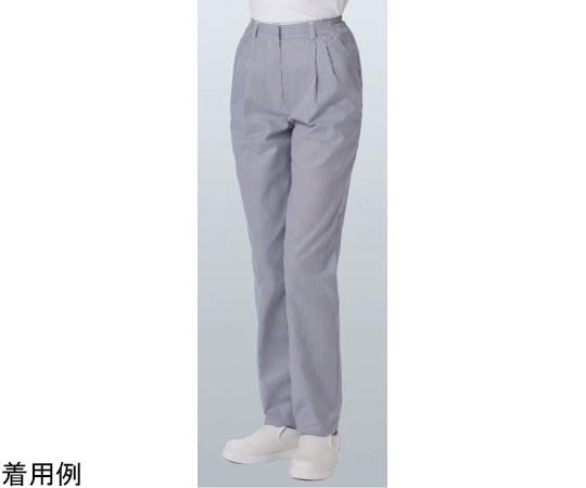 KAZEN レディススラックス ストライプ 4L 827-99 4L 1枚(ご注文単位1枚)【直送品】