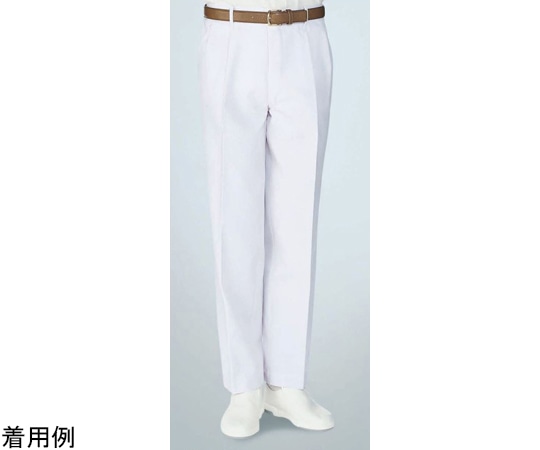 KAZEN 男子パンツ 白 3L 437-90 3L 1枚(ご注文単位1枚)【直送品】
