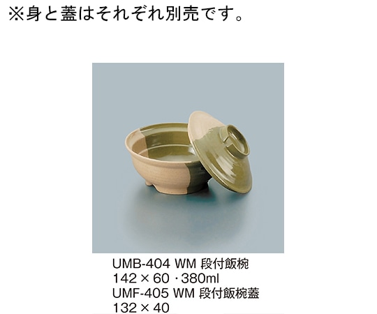 三信化工 段付飯椀 技 UMB-404_WM 1個（ご注文単位1個）【直送品】
