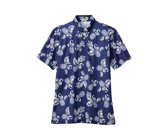 FACE アロハポロシャツ(パイナップル) ネイビー SS FB4548U-8 SS 1枚（ご注文単位1枚）【直送品】
