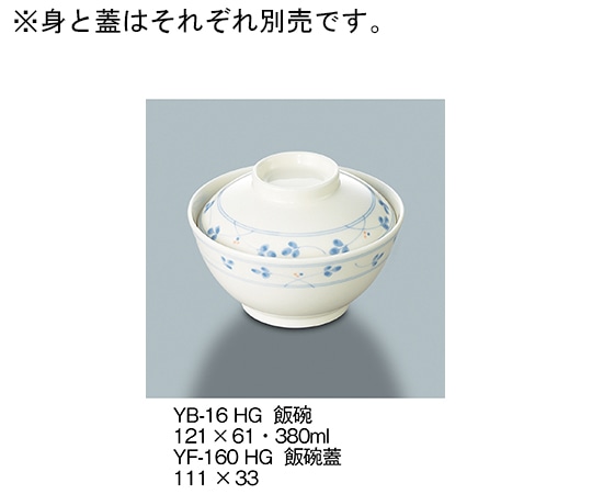 三信化工 飯碗 萩 YB-16_HG 1個（ご注文単位1個）【直送品】