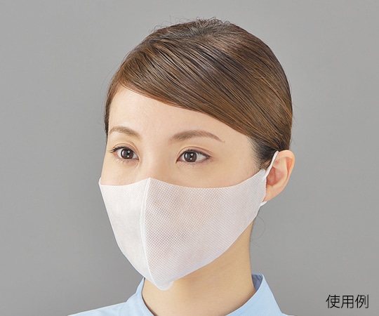 ホワイトマックス 息ラクらく立体マスク 毛髪落下対策ワイドサイズ 1PLY 頭掛けタイプ 100枚×30箱 FM-709A 1ケース(ご注文単位1ケース)【直送品】