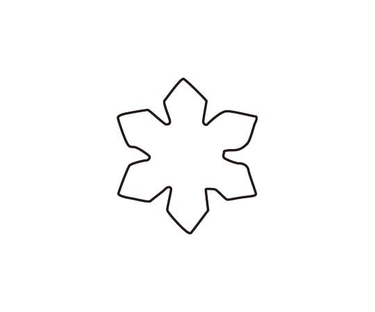 >たかもり 生抜 雪の結晶 #2 078161 1個（ご注文単位1個）【直送品】