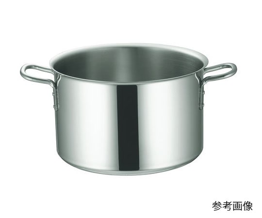 本間製作所 IHマエストロ 3層鋼クラッド半寸胴鍋 33cm(18.0L) 本体  1個（ご注文単位1個）【直送品】