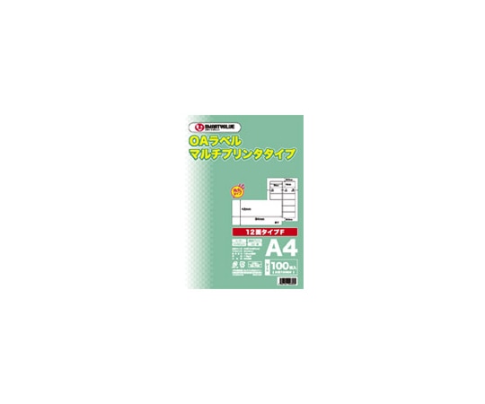 スマートバリュー OAマルチラベルF 12面 100枚×5冊 A238J-5 1箱(ご注文単位1箱)【直送品】