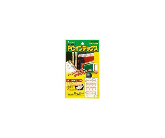 ニチバン PCインデックスラベル 赤枠 1パック(15枚入) PC-132R 1パック(ご注文単位1パック)【直送品】