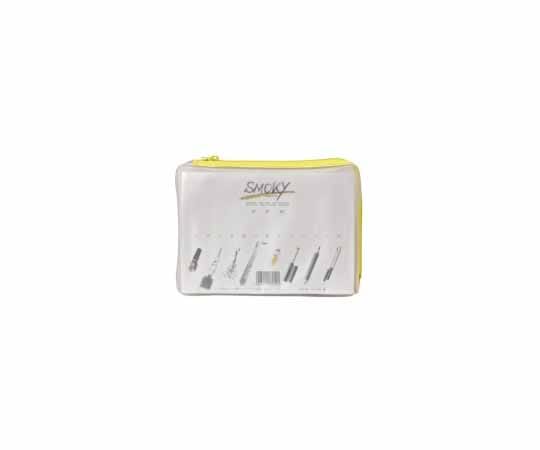 LIHITLAB クリヤーケース B6S マチ付 黄 F-271 1枚(ご注文単位1枚)【直送品】