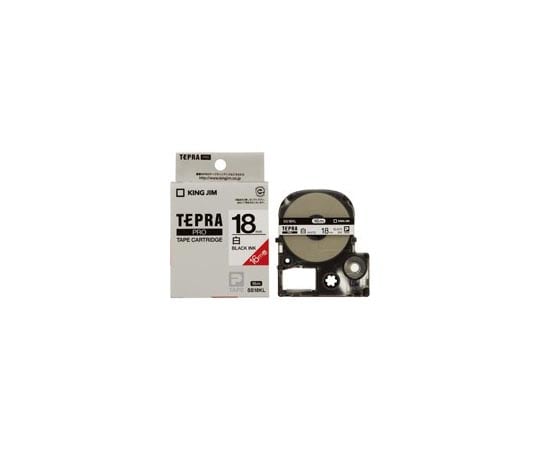 キングジム テプラPROテープ 白に黒字 18mm 5個 SS18KL-5P 1箱(ご注文単位1箱)【直送品】