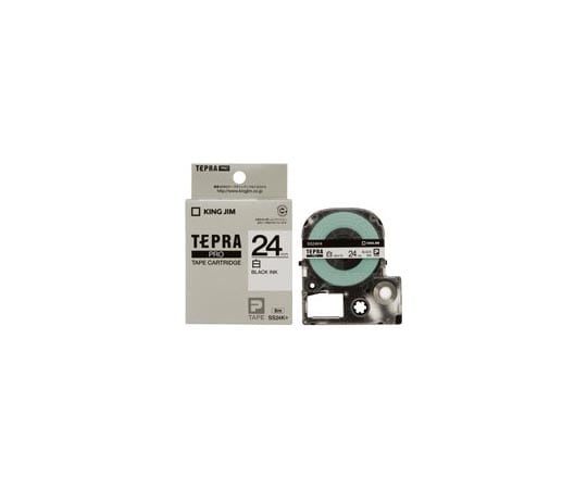 キングジム PROテープ 白に黒字 24mm 20個 SS24K-20P 1セット(ご注文単位1セット)【直送品】