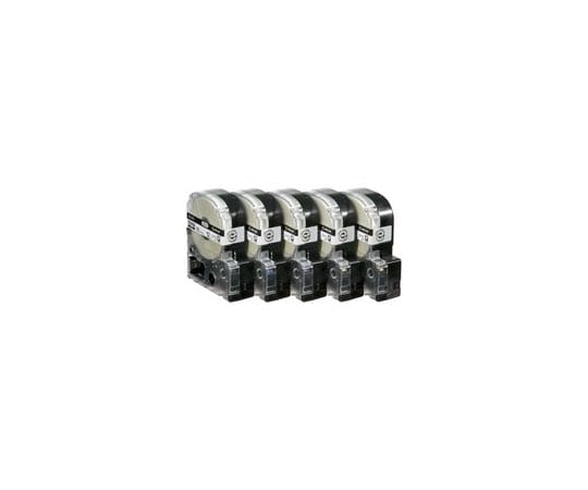 キングジム PROテープロング 白に黒字 12mm 20個 SS12KL 1セット(ご注文単位1セット)【直送品】