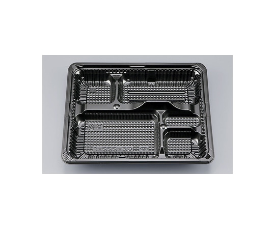 シーピー化成 プラスチック製 簡易食品容器  238×202×31mm CZ-222-1 BS黒本体(N) 50枚×12袋 00900022201450208 1ケース(ご注文単位1ケース)【直送品】