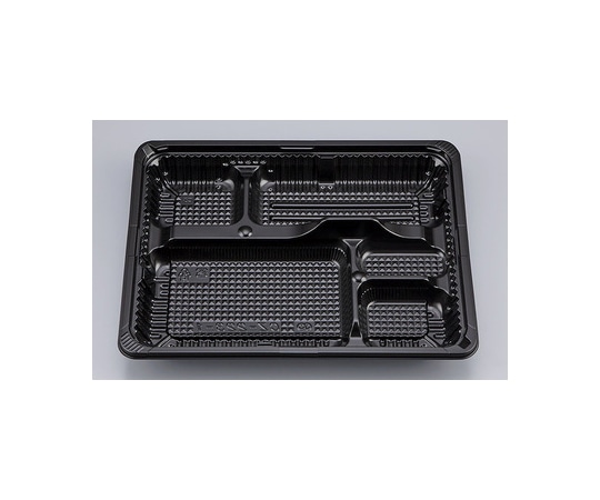 シーピー化成 プラスチック製 簡易食品容器  258×202×31mm CZ-223-1 BS黒本体(N) 50枚×12袋 00900022301450208 1ケース(ご注文単位1ケース)【直送品】