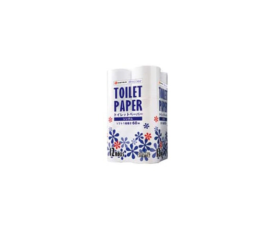 スマートバリュー トイレットペーパー シングル 12個 N010J-S-1P 1パック(ご注文単位1パック)【直送品】