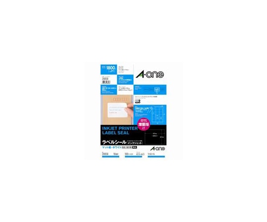エーワン(A-ONE) IJラベル A4/18面 角丸 100枚 28858 1冊(ご注文単位1冊)【直送品】