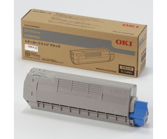 沖データ トナーカートリッジ ブラック (C612dnw) TC-C4DK1 1個(ご注文単位1個)【直送品】