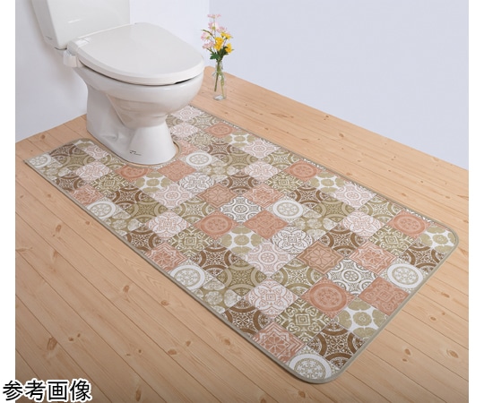三愛繊維 拭けるマットシリーズ アンティグロ トイレマット ベージュ 800×1300mm 1枚(ご注文単位1枚)【直送品】
