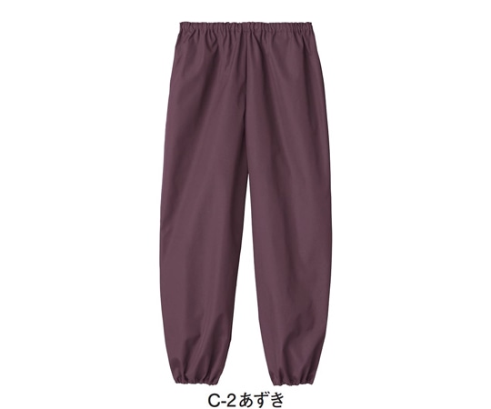アズワン 和風パンツ[男女兼用] あずき L G-71151 L C-2 1枚（ご注文単位1枚）【直送品】