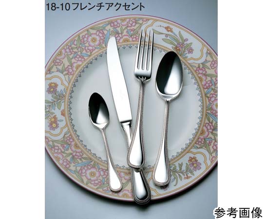 ラッキーウッド No.48400 18-10 フレンチアクセント 銀メッキ サラダフォーク  1個（ご注文単位1個）【直送品】
