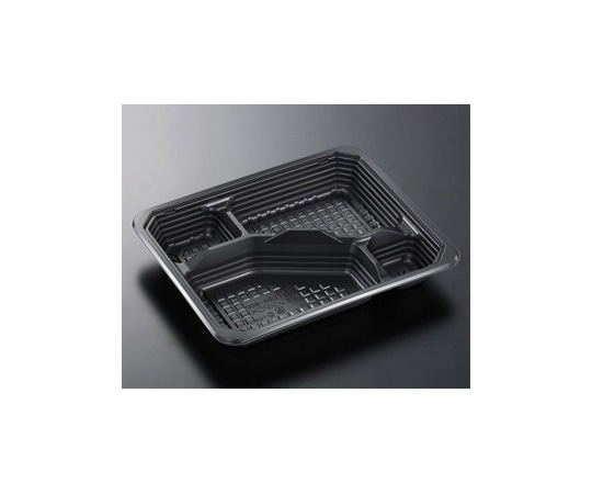 中央化学 弁当容器 HSA街弁 K24-20C BK 身 50枚入 152678 1袋(ご注文単位1袋)【直送品】
