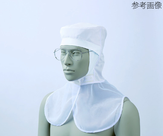 住商モンブラン 頭巾帽子 兼用 白 L 9-1521 L 1枚(ご注文単位1枚)【直送品】