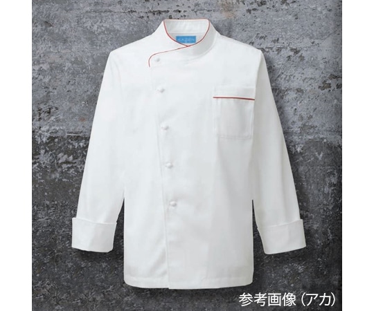KAZEN コックコート 黒 M 604-75 M 1枚（ご注文単位1枚）【直送品】