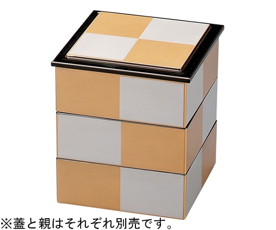 福井クラフト 4寸 角重金銀市松内黒天黒 親 21003860 1個(ご注文単位1個)【直送品】