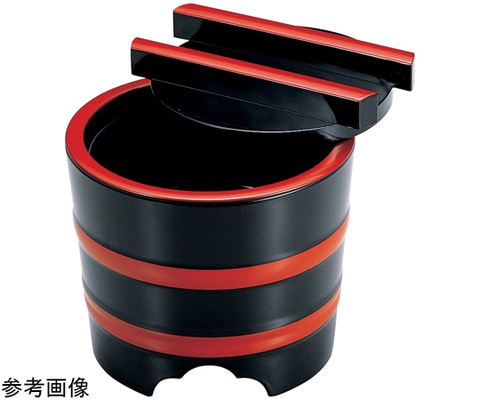 福井クラフト 釜あげ 黒に朱ヒモ(蓋親浅中子) 45133010 1個(ご注文単位1個)【直送品】